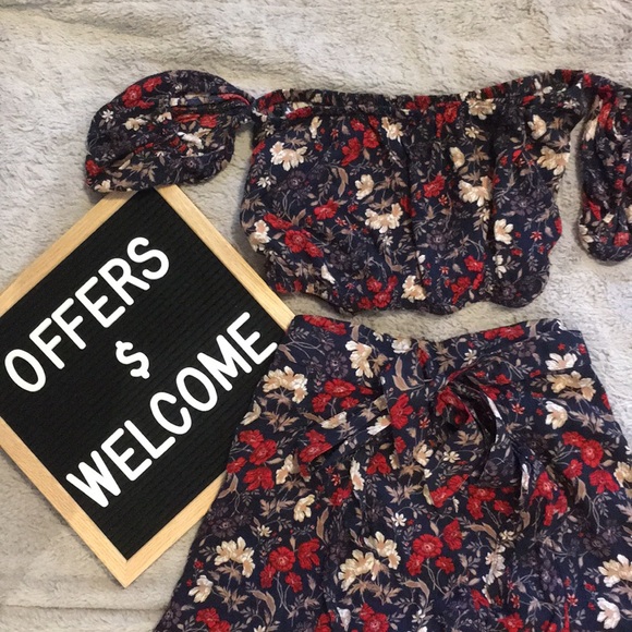 American Eagle Outfitters Other - American Eagle Outfitters Palazzo Pants Skirt Set